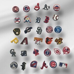 MLB Baseball Crocs Shoe Charms 32 Sport Team  Jibbitz Accessories